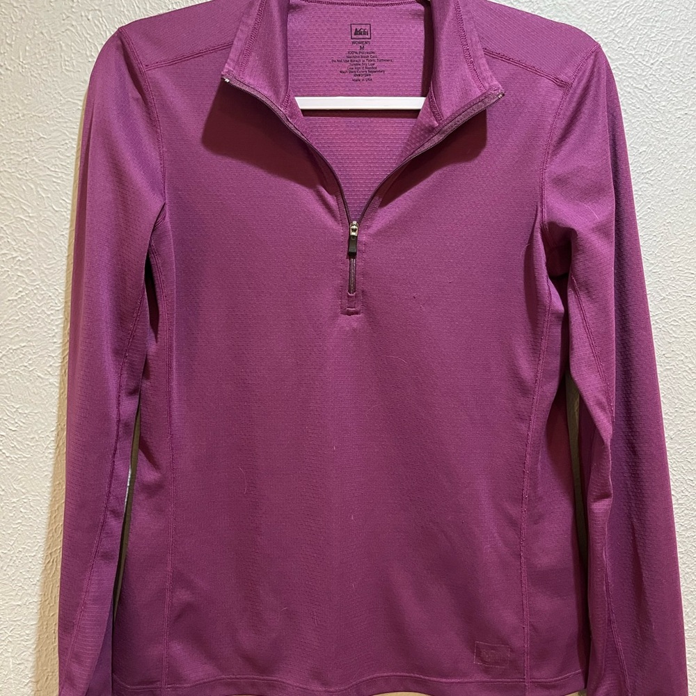 REI ¼ zip pullover Women’s Medium
